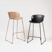 Cargar imagen en el visor de la galería, Banco alto Evan taupe