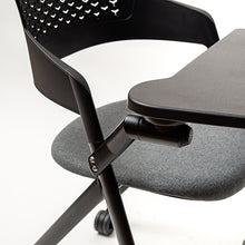 Cargar imagen en el visor de la galería, Silla Melva Negra con tablero abatible