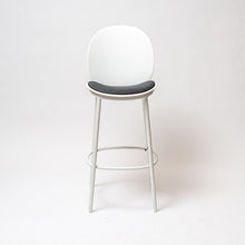 Cargar imagen en el visor de la galería, Banco bar Pip blanco tapizado