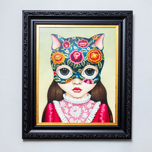 Cargar imagen en el visor de la galería, Grabado en lienzo Cat Girl FP
