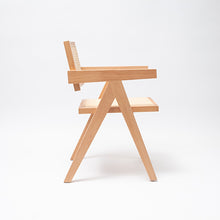 Cargar imagen en el visor de la galería, Silla ratán Compass madera clara