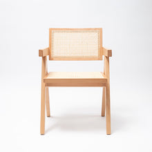 Cargar imagen en el visor de la galería, Silla ratán Compass madera clara
