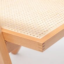 Cargar imagen en el visor de la galería, Silla ratán Compass madera clara