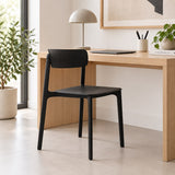 Silla de polipropileno Clasy negra