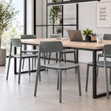 Silla de polipropileno Clasy gris