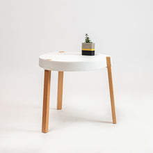 Cargar imagen en el visor de la galería, Mesita auxiliar Keka blanca