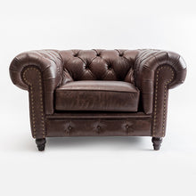 Cargar imagen en el visor de la galería, Sillón Chess marron 1 cuerpo