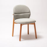Silla Merida tapizada gris