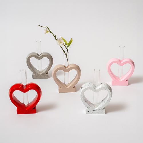 Florero corazón BC