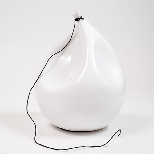 Adorno globo desinflado blanco L