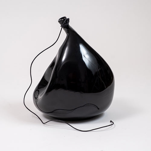 Adorno globo desinflado negro M