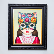 Cargar imagen en el visor de la galería, Grabado en lienzo Cat Girl FP

