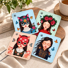 Cargar imagen en el visor de la galería, Set posavasos girls FP
