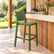 Cargar imagen en el visor de la galería, Banco alto Emilia verde – 76 cm
