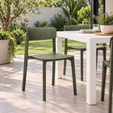 Silla de polipropileno Clasy verde