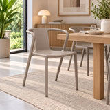Silla de polipropileno Lily taupe