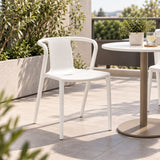 Silla de polipropileno Lily blanca
