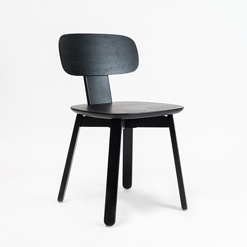Silla Block de madera negra