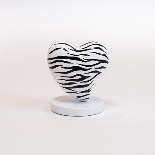 Escultura corazón mediano con diseño