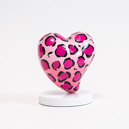 Escultura corazón mediano con diseño