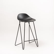Cargar imagen en el visor de la galería, Banco alto Cocoon negro -75 cm de altura
