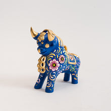 Cargar imagen en el visor de la galería, Torito de Pucará azul XL
