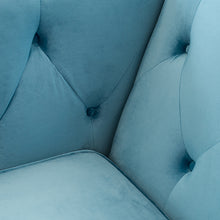 Cargar imagen en el visor de la galería, Sillón Monk terciopelo turqueza
