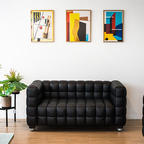 Sillón Kubus negro 2 cuerpos