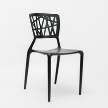 Cargar imagen en el visor de la galería, Silla Floral negra
