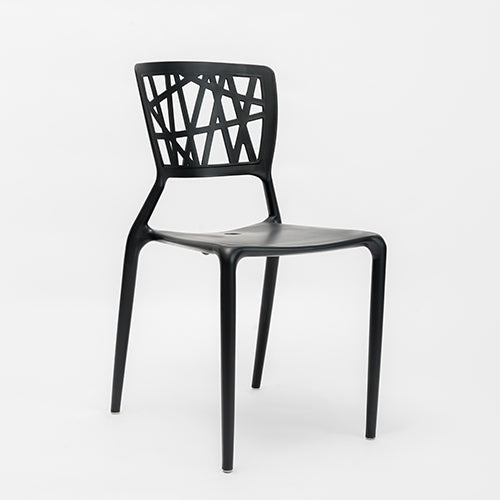 Silla Floral negra